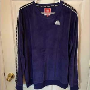 OFFER! Kappa Velour Blue/Purple Crewneck RARE